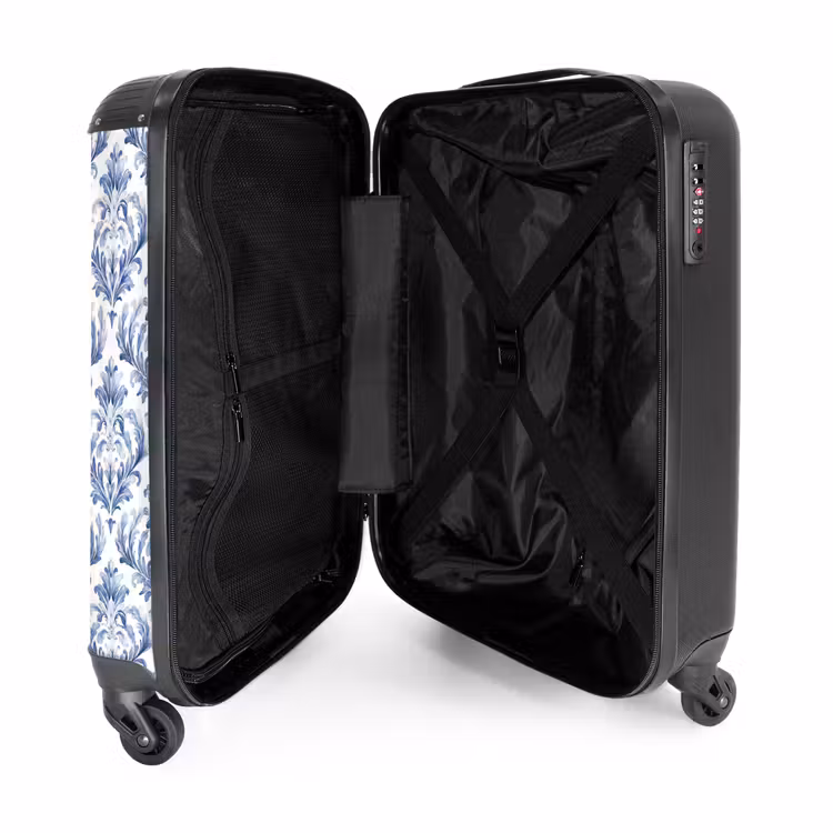 Koffer - Barok patroon blauw — 4