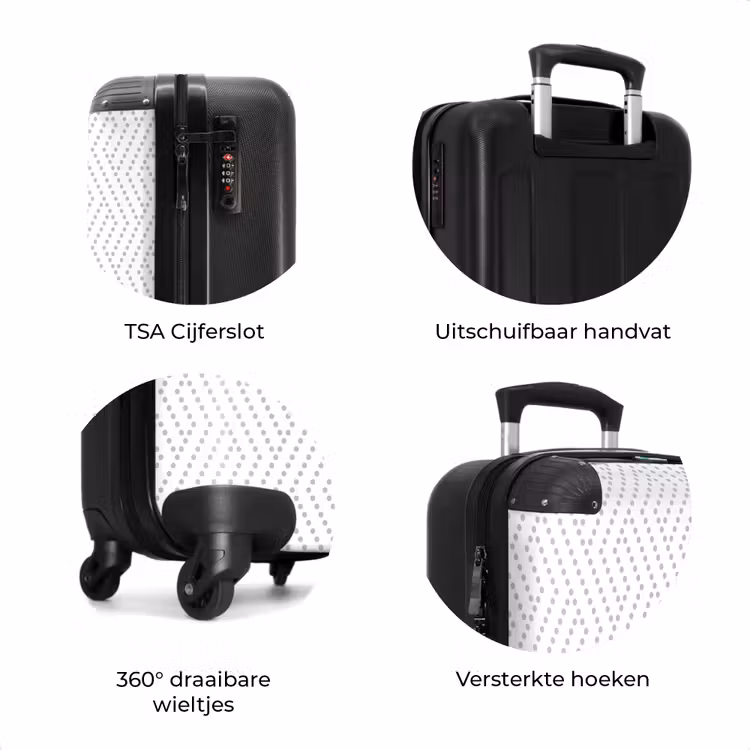 Koffer - Grafisch - Patroon - Modern - Stippen — 8