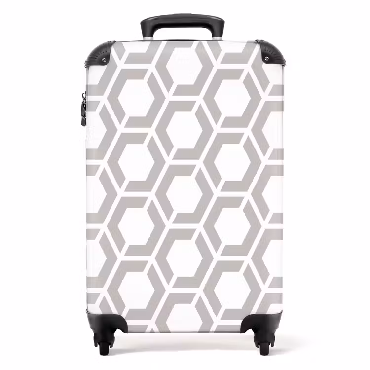 Koffer - Grafisch - Patroon - Modern - Hexagon — 1