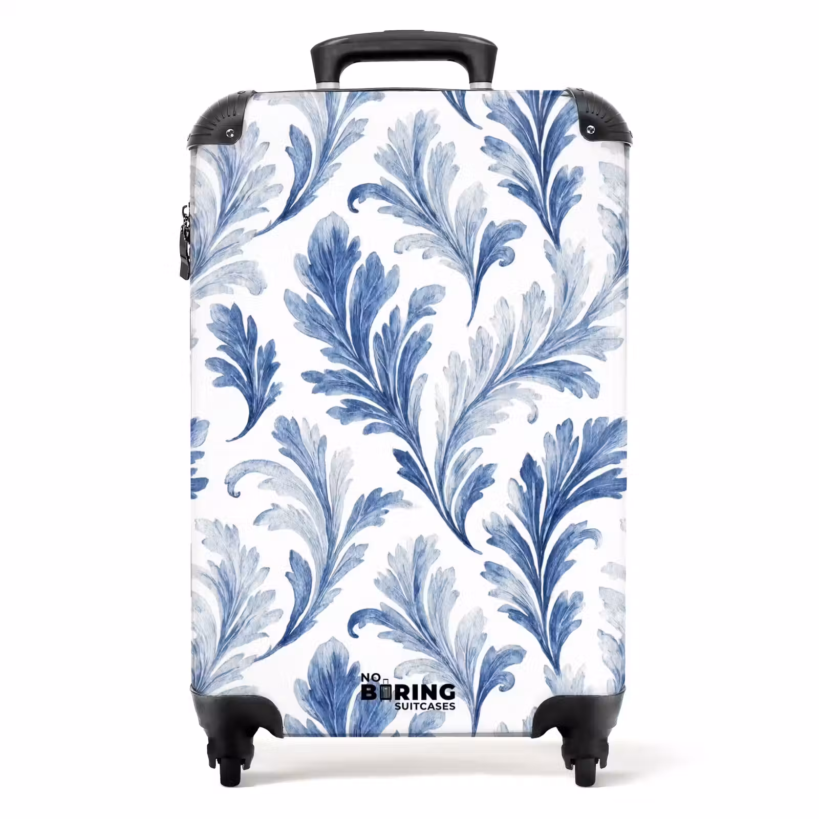 Koffer - Barok bladeren patroon blauw — 1