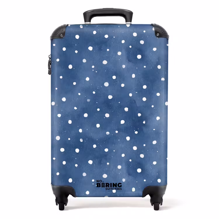 Koffer - Stippen patroon blauw — 1