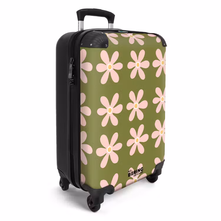 Koffer - Bloem - Modern - Groen — 2