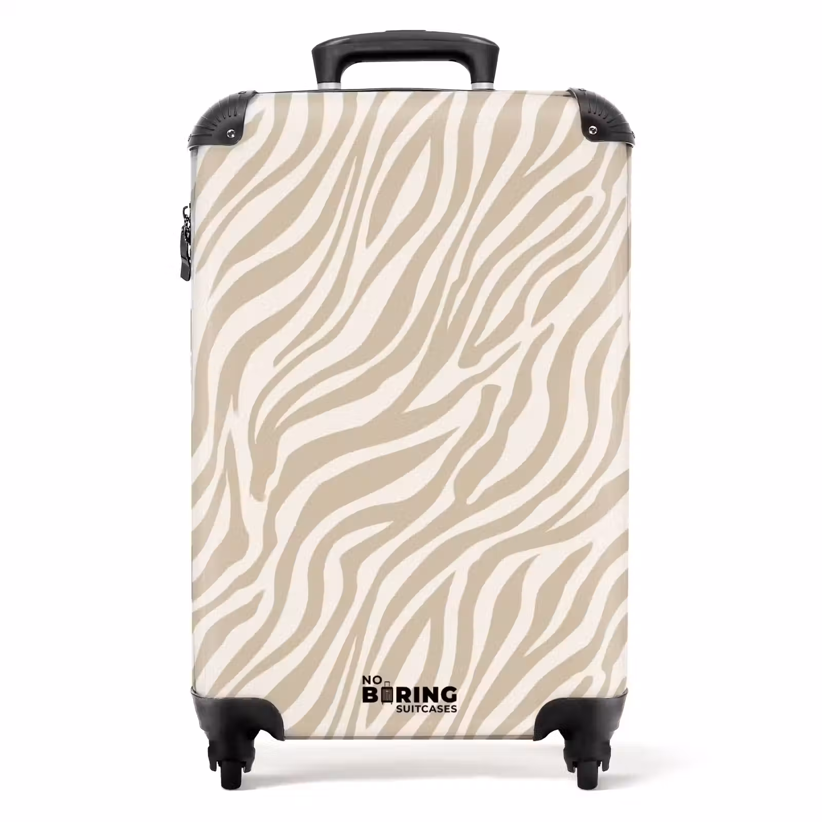 Koffer - Zebra - Patroon - Beige — 1