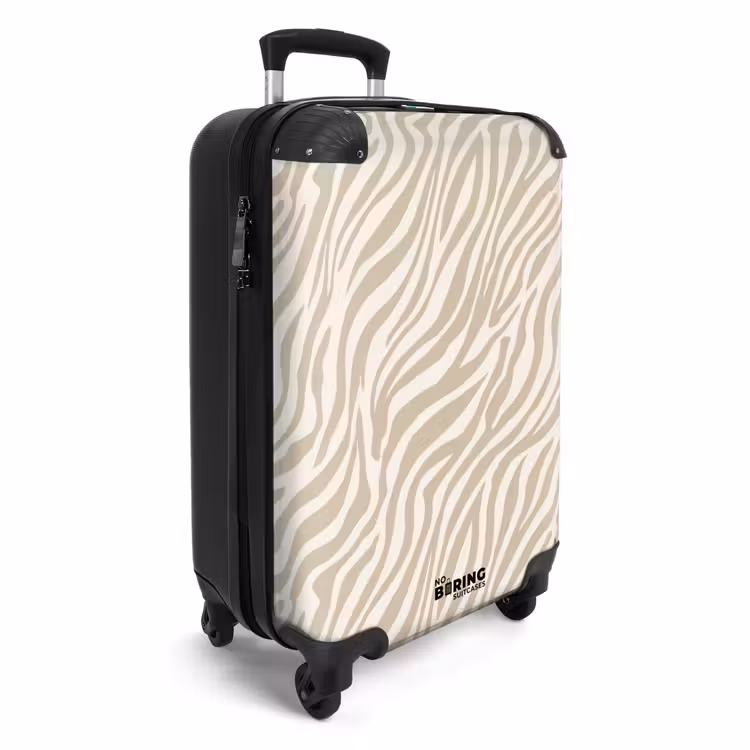 Koffer - Zebra - Patroon - Beige — 2