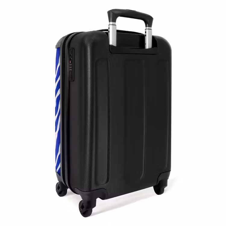 Koffer - Zebra - Patroon - Kobalt - Blauw — 3