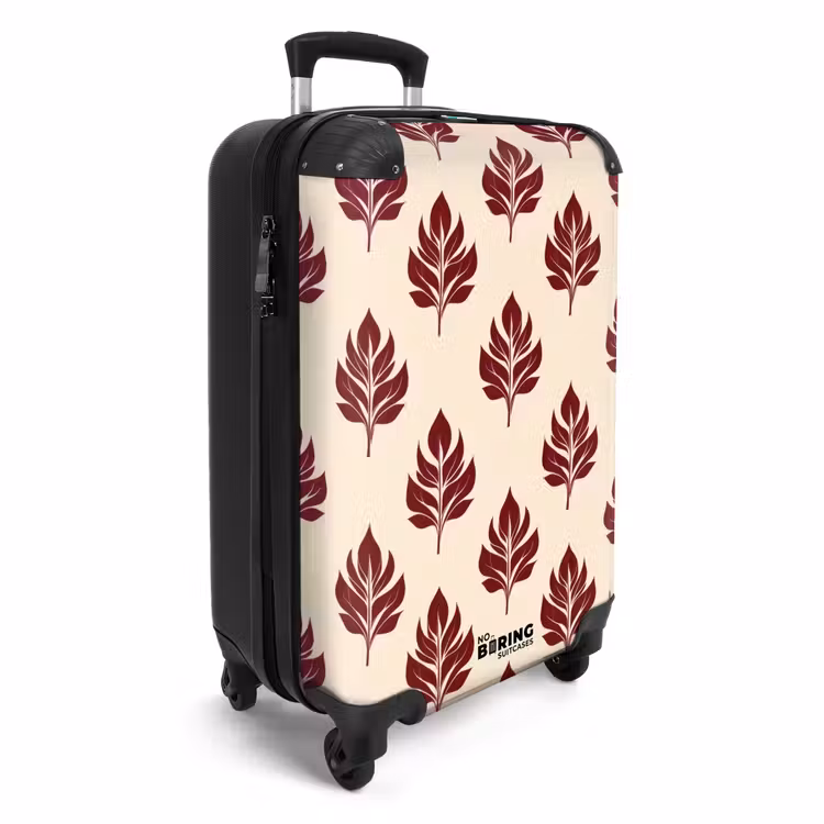 Koffer - Botanisch - Patroon - Bordeaux — 2