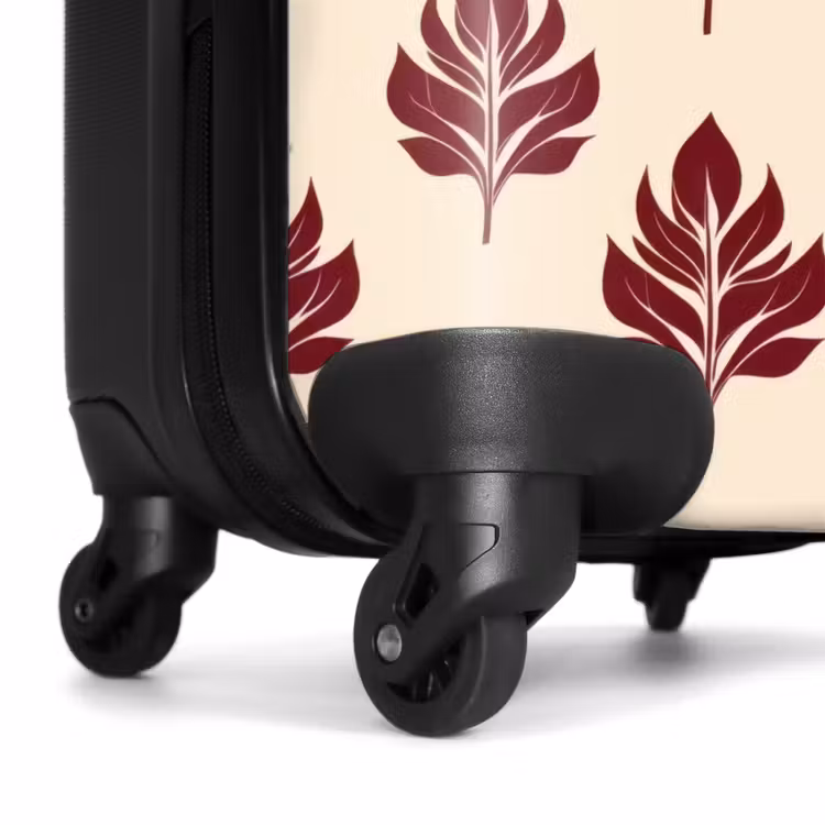Koffer - Botanisch - Patroon - Bordeaux — 6