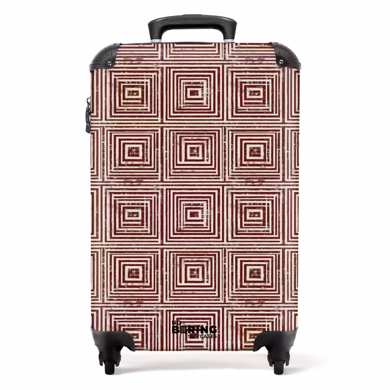 Koffer - Geometrisch - Patroon - Rood — 1