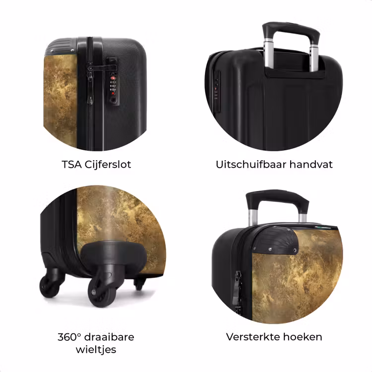 Koffer - Antiek - Metaallook - Goud — 7