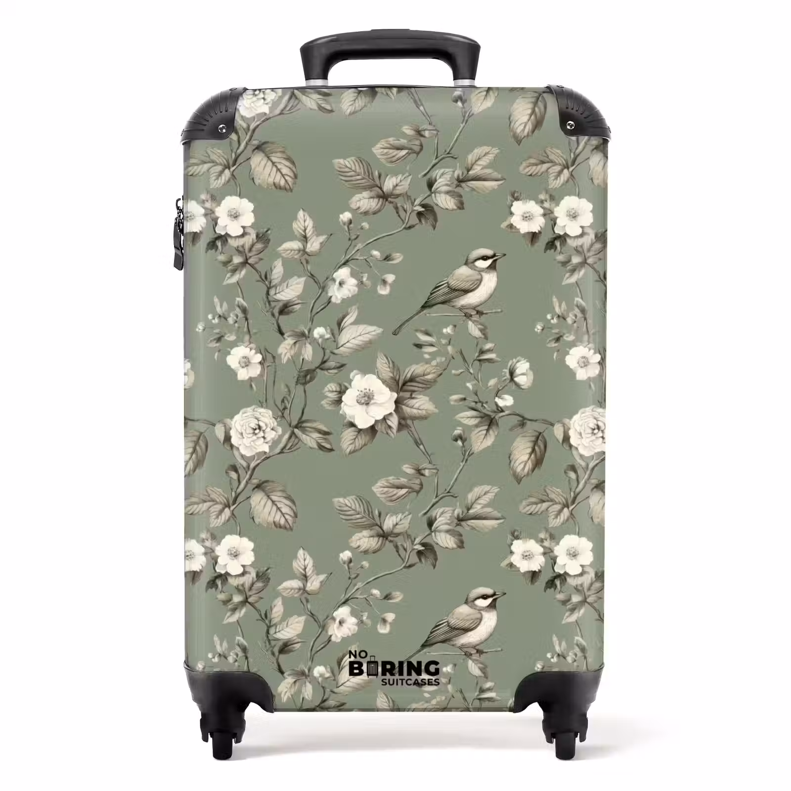 Koffer - Botanisch - Vogels - Groen — 1