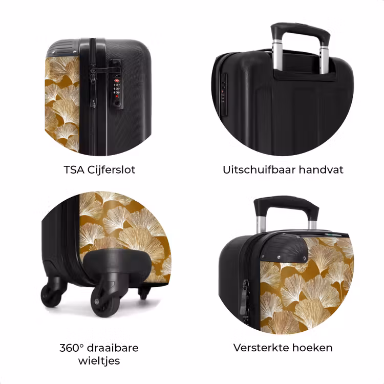 Koffer - Ginkgo - Bladeren - Goud — 7