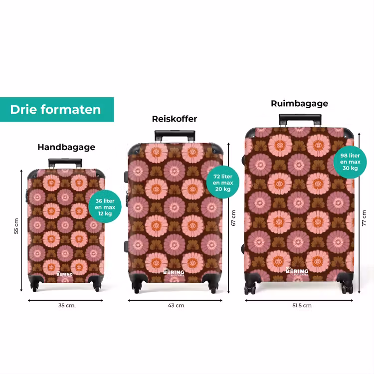 Koffer - Retro - Madelief - Roze — 8