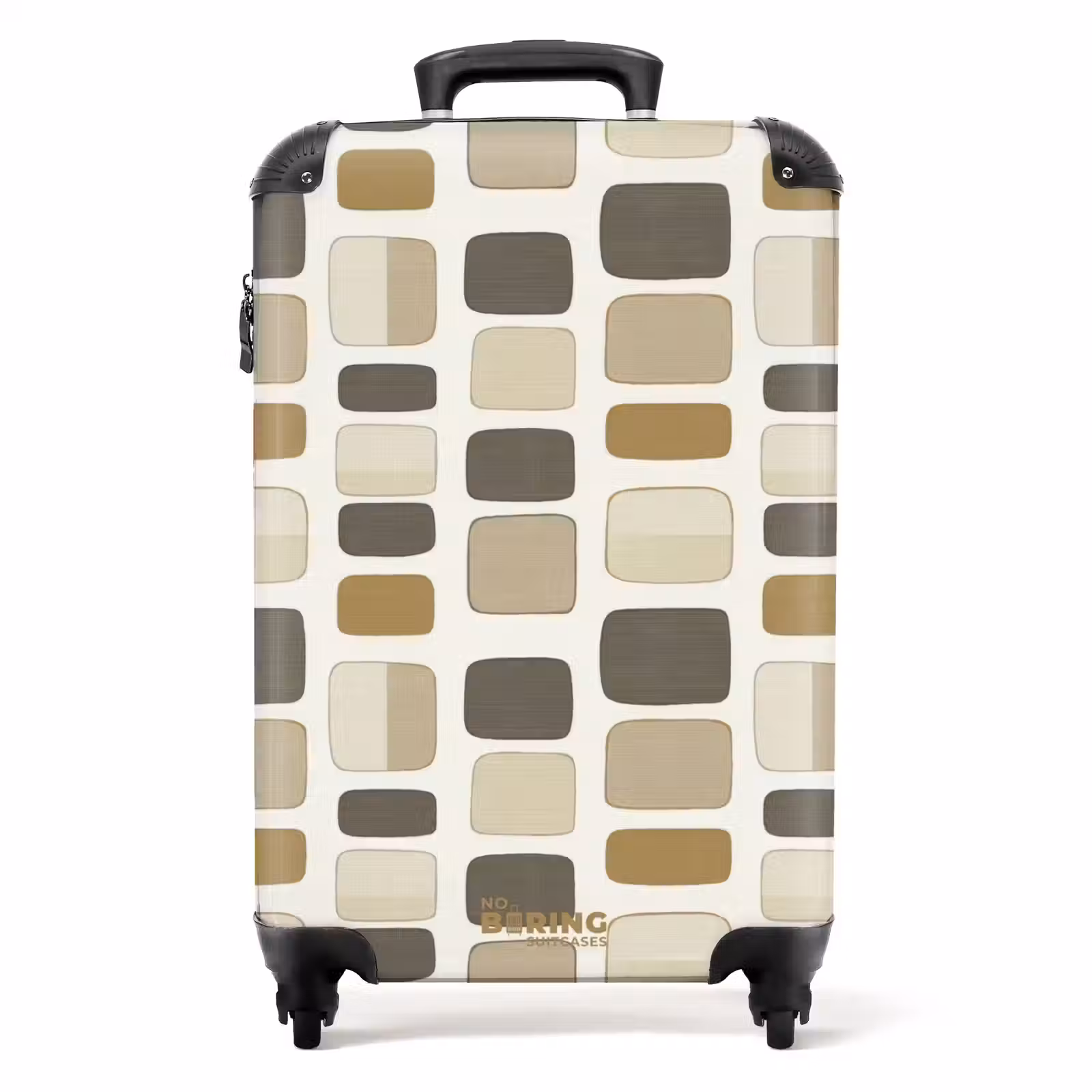 Koffer - Blokken - Vintage - Grijs — 1