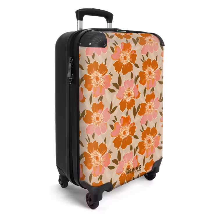 Koffer - Bloemen - Motief - Retro — 2