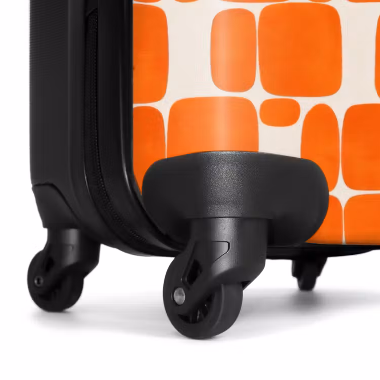 Koffer - Patroon - Retro - Oranje — 6