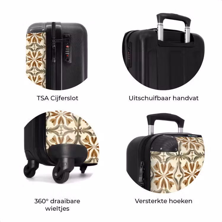 Koffer - Siertegel - Patroon - Bruin — 7