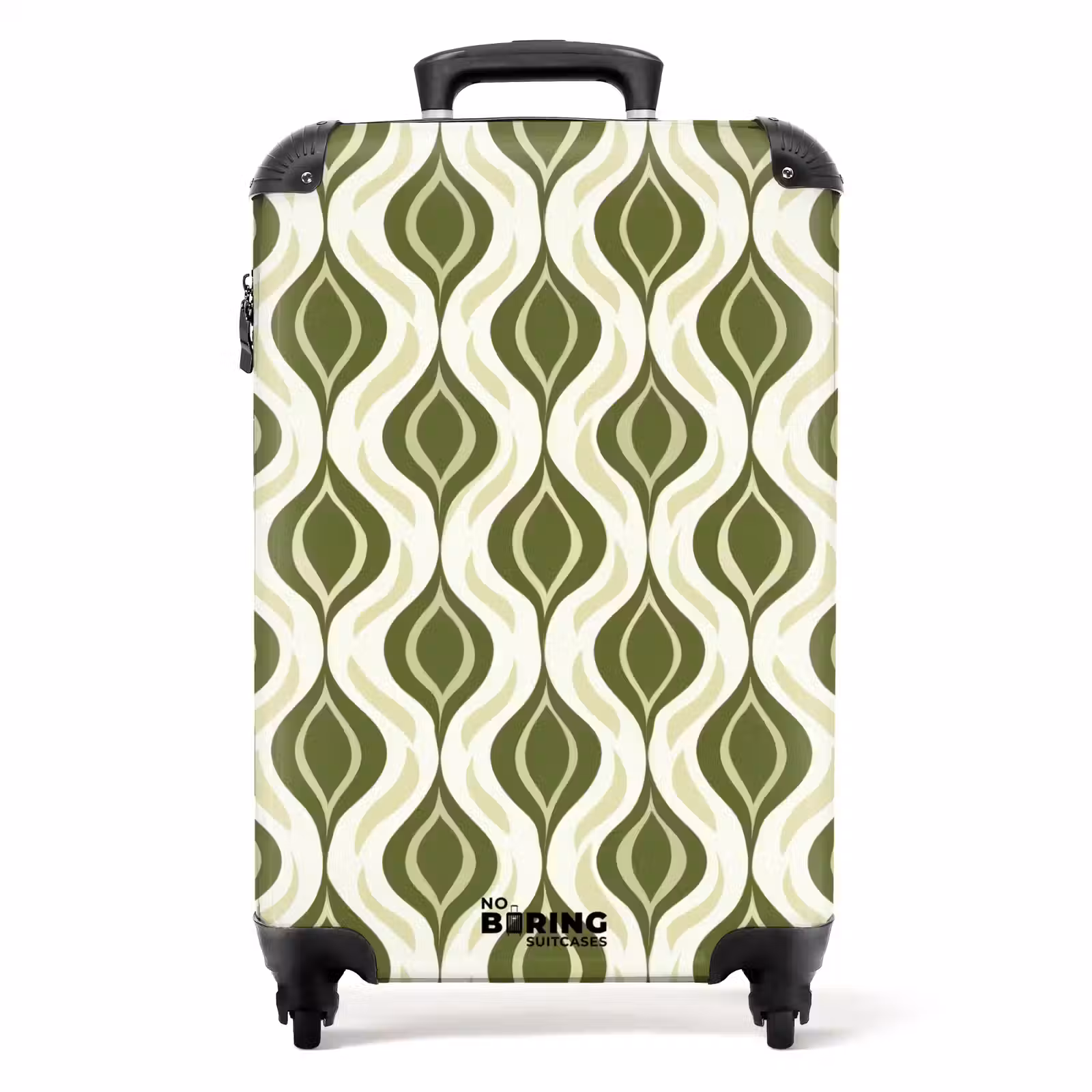 Koffer - Patroon - Retro - Groen — 1