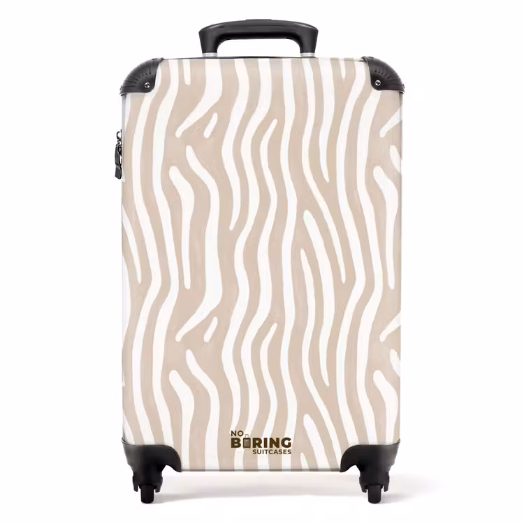 Koffer - Abstract - Zebra - Beige — 1