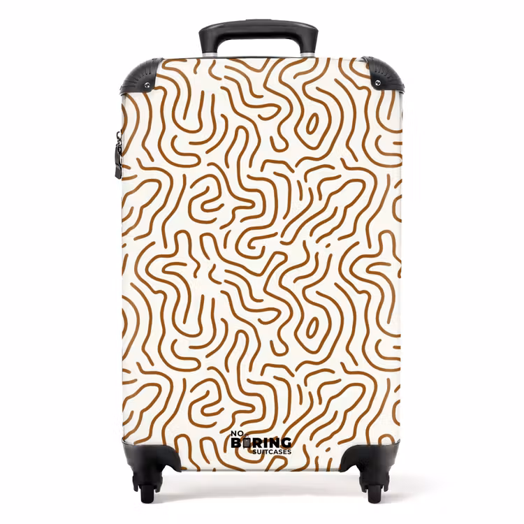 Koffer - Minimalistisch - Patroon - Terracotta — 1