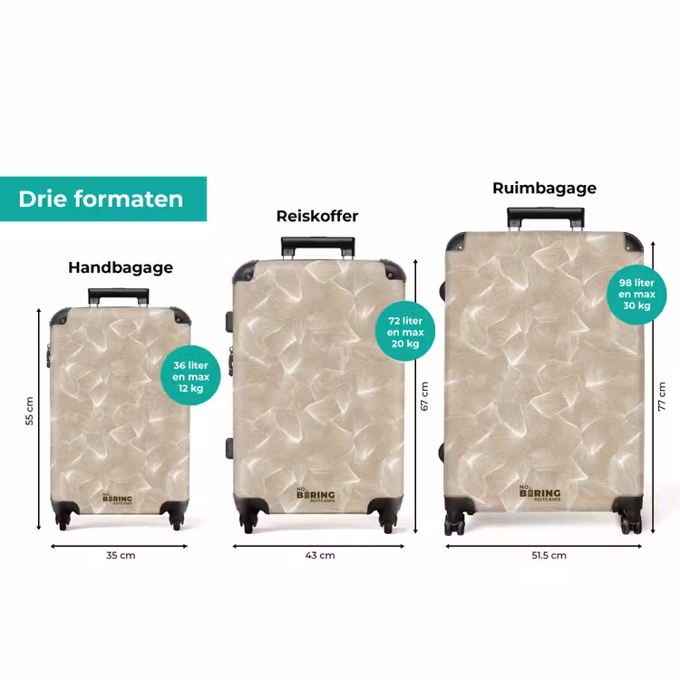 Koffer - Organisch - Textuur - Beige — 8