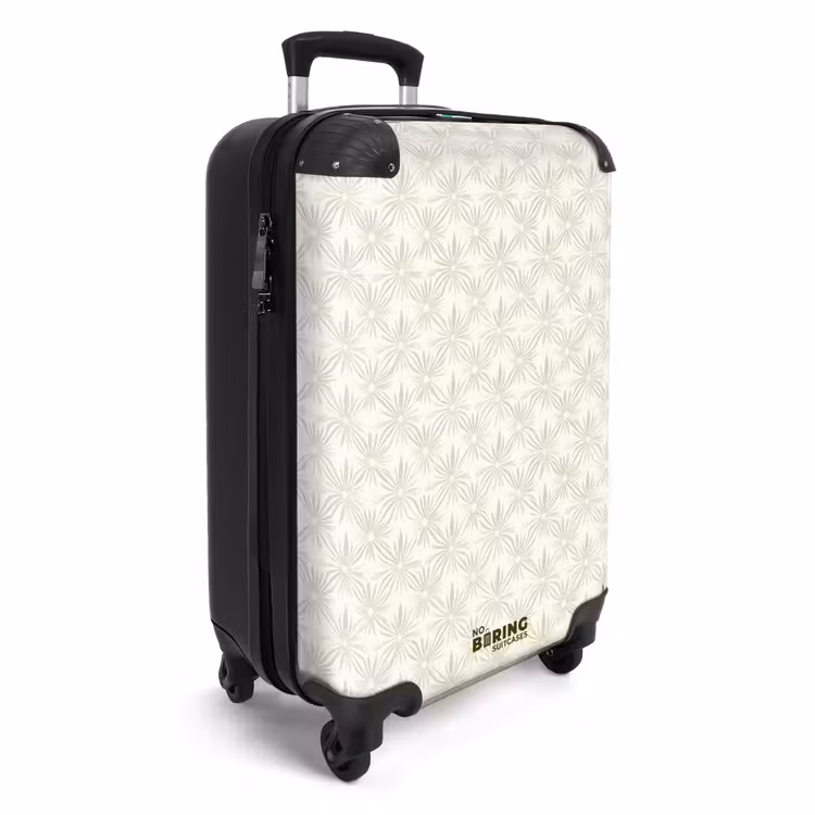 Koffer - Patroon - Bloemen - Beige — 2