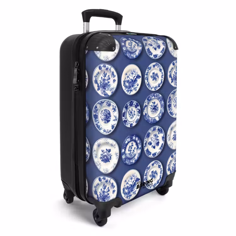 Koffer - Borden - Floraal - Blauw — 2