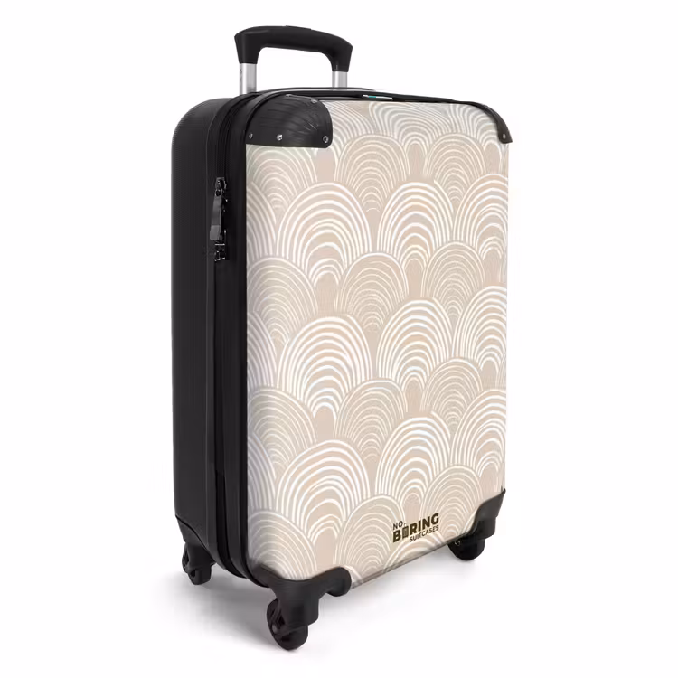 Koffer - Golven - Structuur - Beige — 2