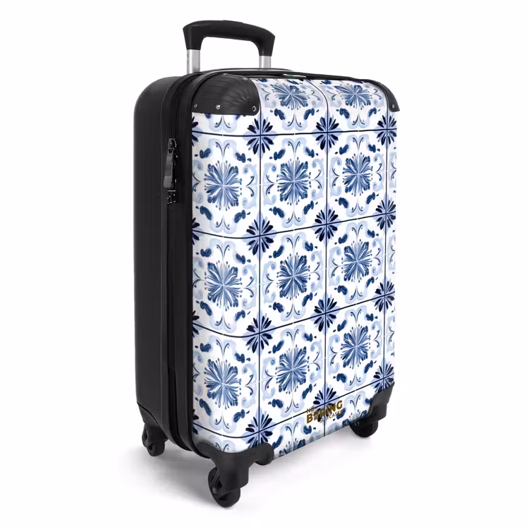 Koffer - Patroon - Tegel - Blauw — 2