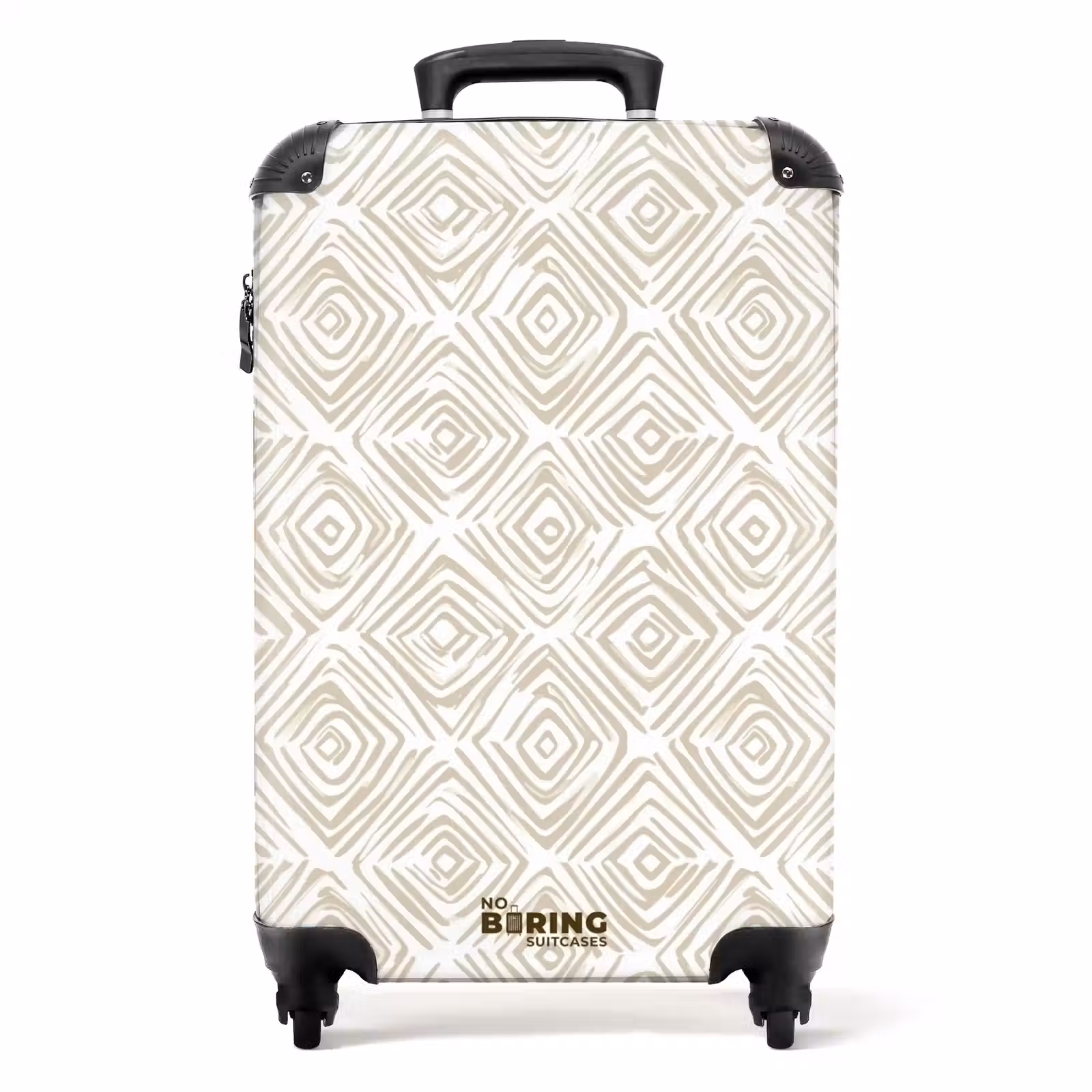 Koffer - Abstract - Ruit - Beige — 1