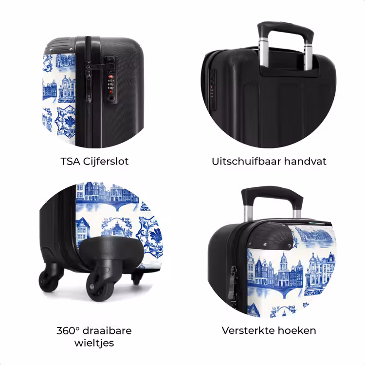 Koffer - Huizen - Schepen - Blauw — 7