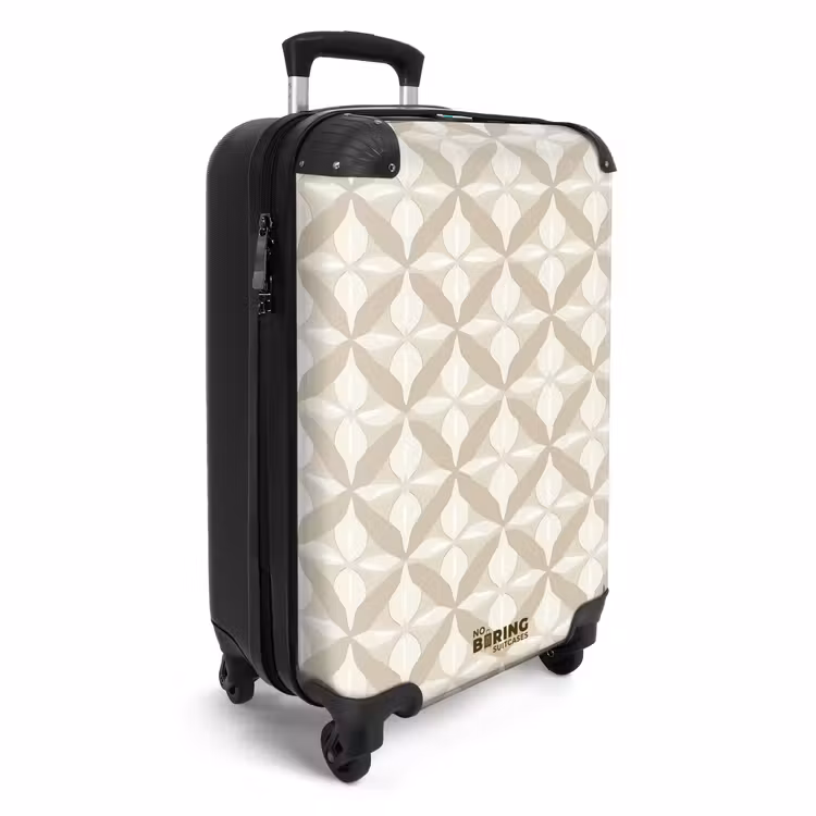 Koffer - Patroon - Klassiek - Beige — 2