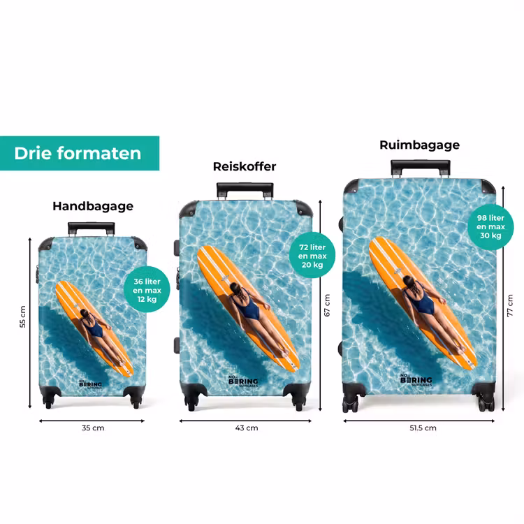 Koffer - Surfboard - Water - Badpak - Oranje — 8