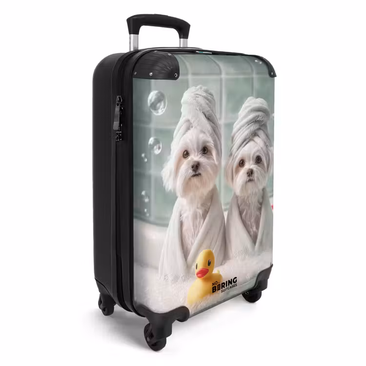 Koffer - Hondjes - Badkuip - Badeendjes - Handdoeken — 2