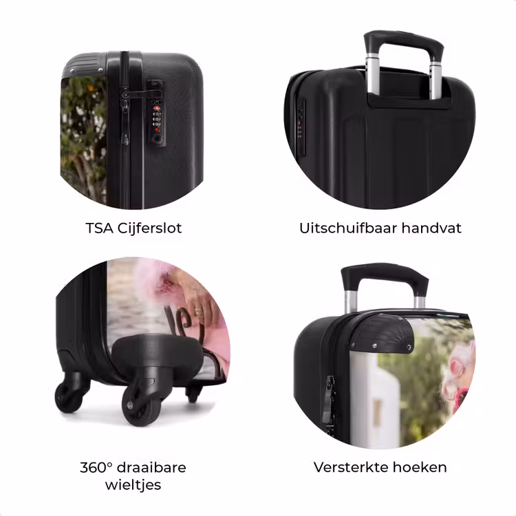 Koffer - Ochtendjas - Krulspelden - Roze — 7