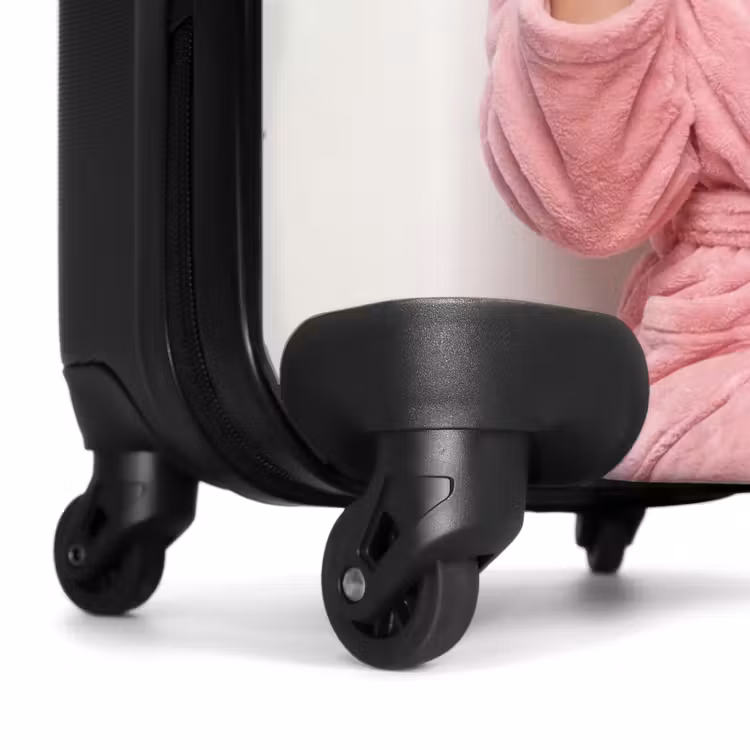Koffer - Vrouw - Roze - Wijn - Zonnebril — 6