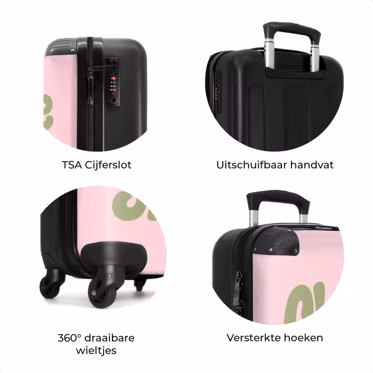 Koffer - Chase greatness - Groen - Roze - Retro — 7