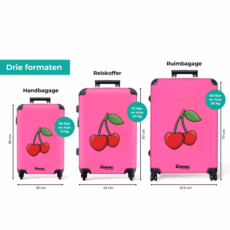 Koffer - Kers - Roze - Fruit — 8