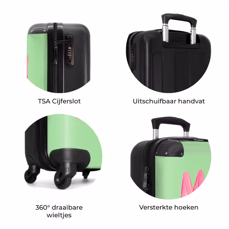 Koffer - Mon cheri - Groen - Roze — 7