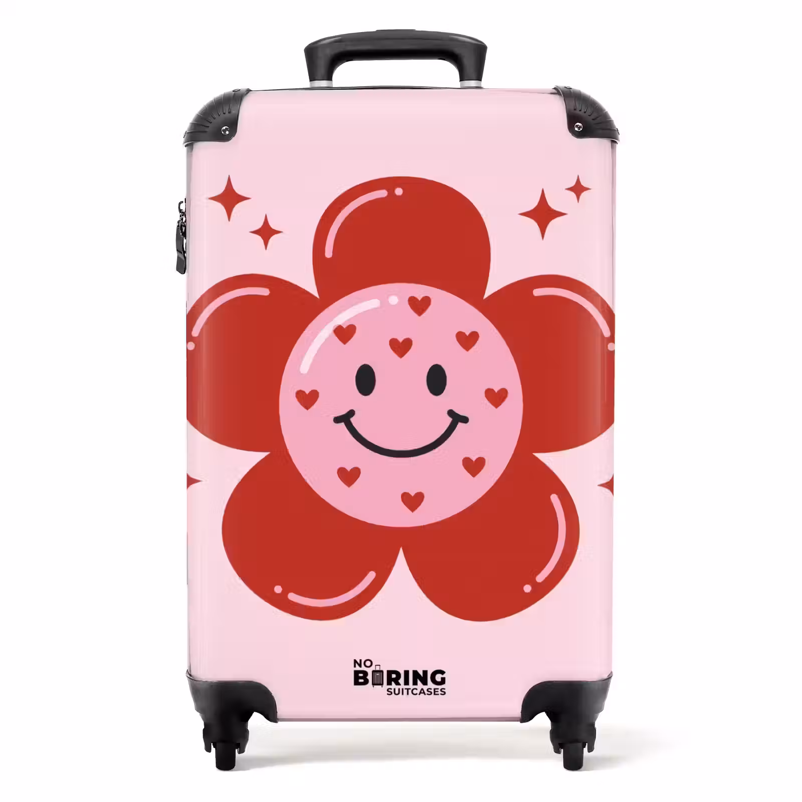 Koffer - Bloem - Roze - Hartjes — 1