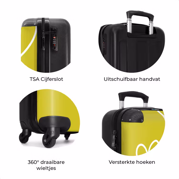 Koffer - Groen - Hartjes - Wit — 7