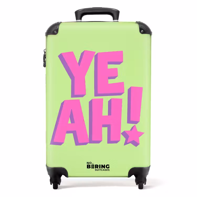Koffer - Groen - Neon - Quote — 1