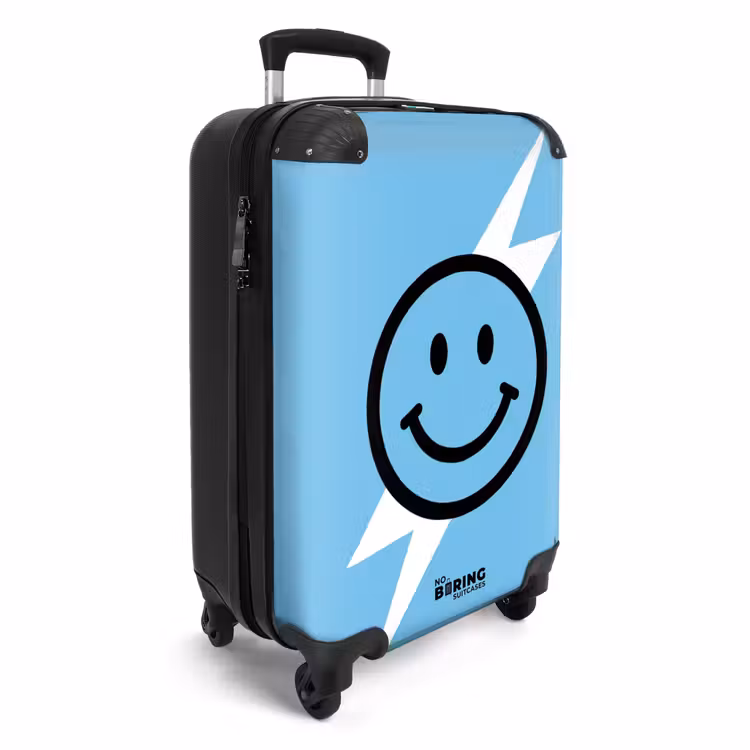 Koffer - Smiley - Blauw - Bliksem — 2