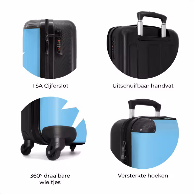Koffer - Smiley - Blauw - Bliksem — 7