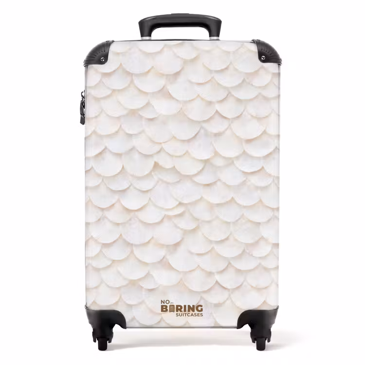 Koffer - Schubben - Wit - Elegant — 1