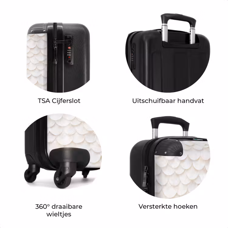 Koffer - Schubben - Wit - Elegant — 7