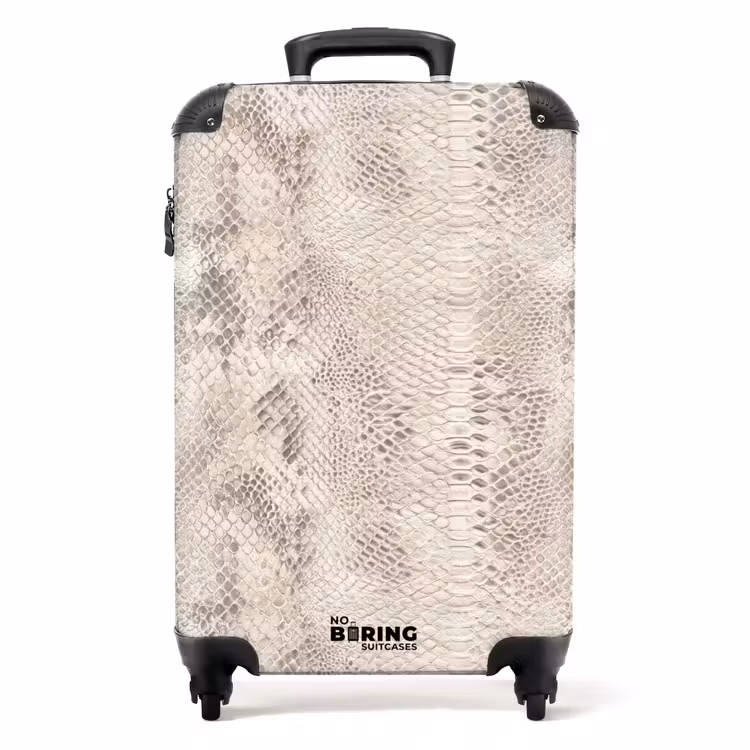 Koffer - Slang - Patroon - Beige — 1