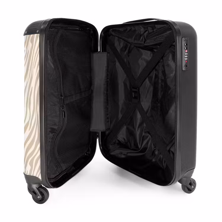 Koffer - Zebra - Patroon - Beige — 4