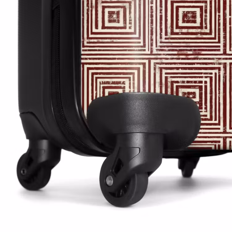Koffer - Geometrisch - Patroon - Rood — 6