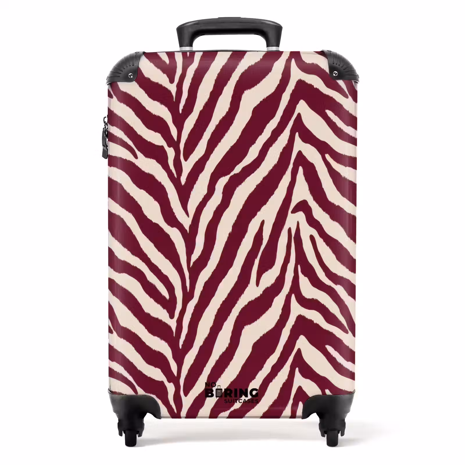 Koffer - Zebra - Motief - Bordeaux - Rood — 1