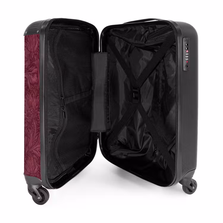 Koffer - Bladeren - Patroon - Paars — 4